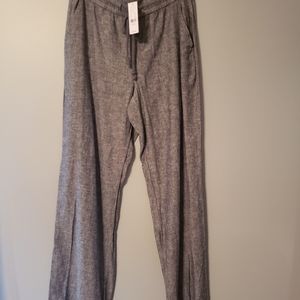 Black linen pants Medium